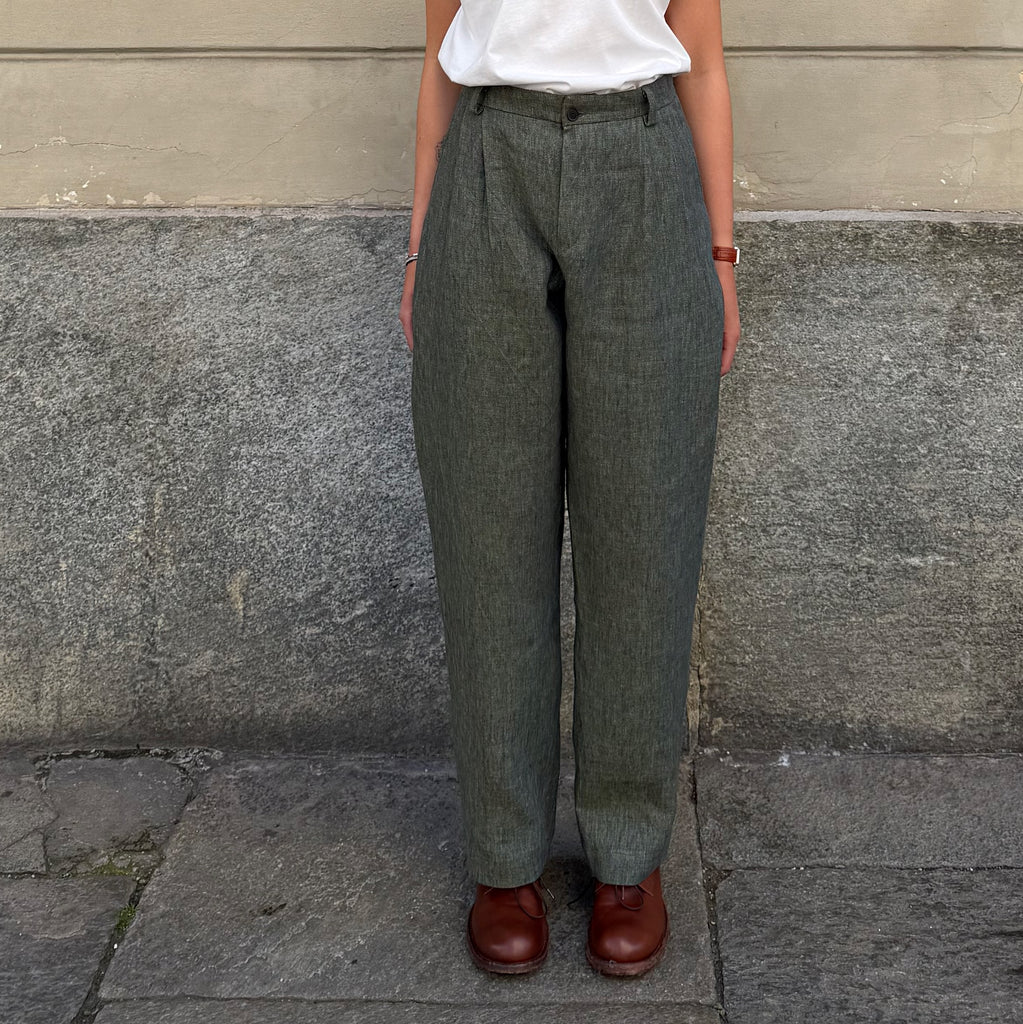pant uni green