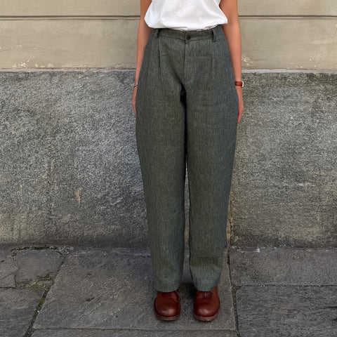 pant uni green