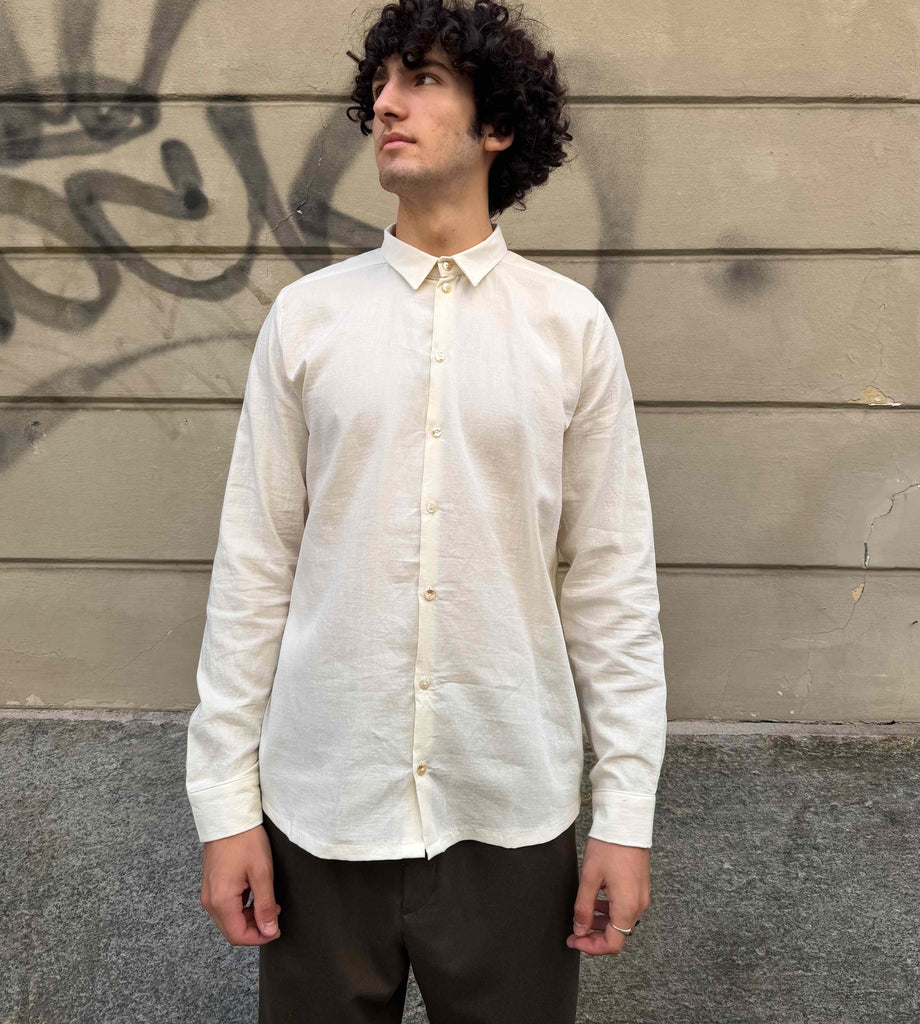 camicia avorio