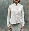 camicia bianca floreale