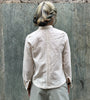 camicia bianca floreale