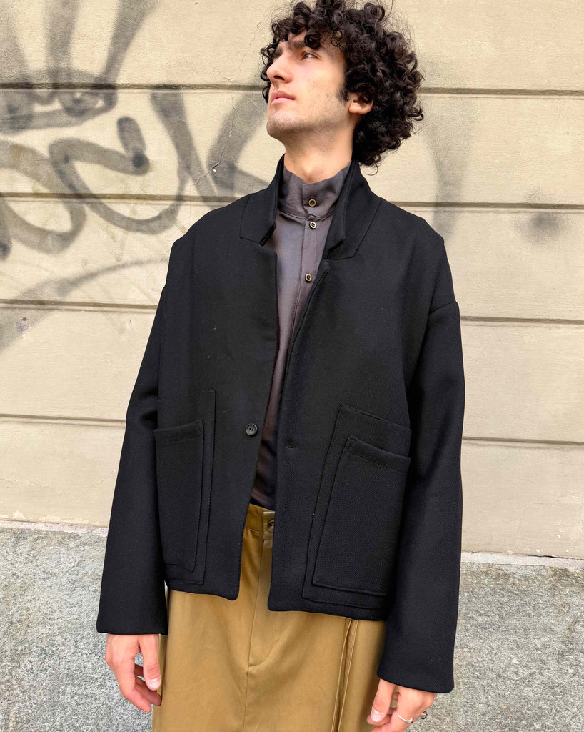 giacca lana uni