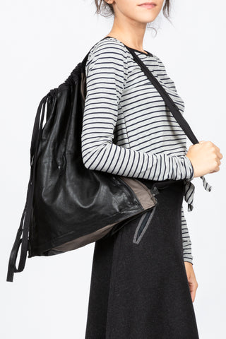 cinch bag leather