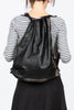 cinch bag leather