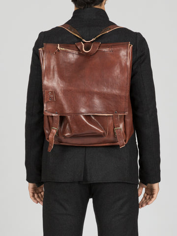 backpack red brown